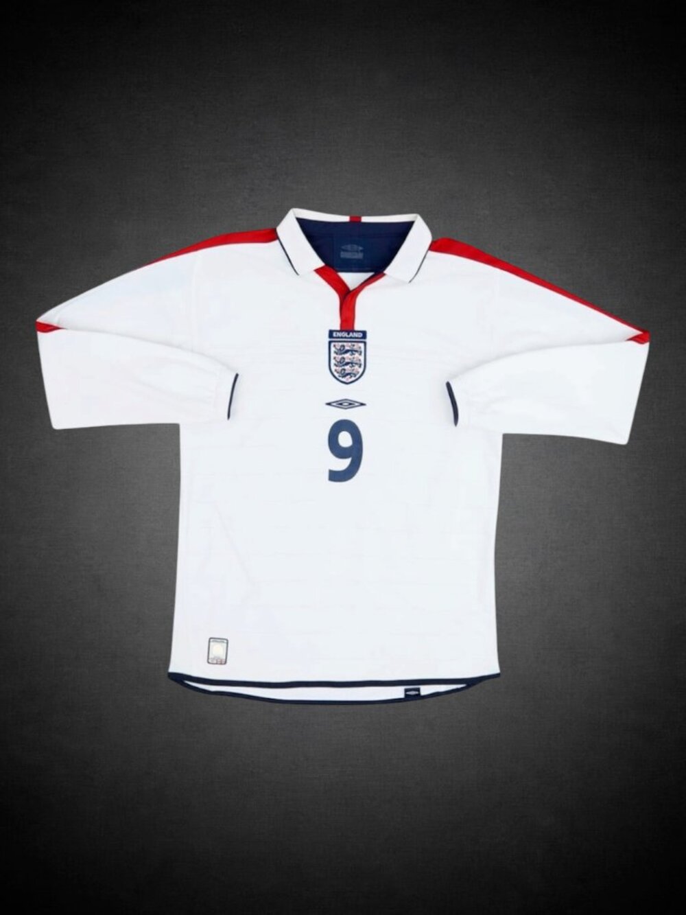 2003/05 retro England Home full sleeve kit. Wayne Rooney soccer jersey. NWT